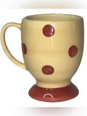 Gail Pittman Southern Living Siena Polka Dot Pedestal Mug